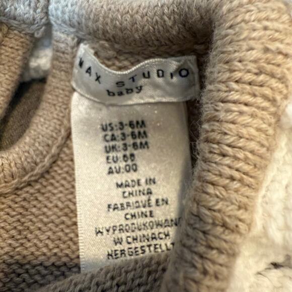 Max Studio Baby Sweater Dress Pumpkins Fall Halloween Thanksgiving 3-6 Months - Picture 6 of 6